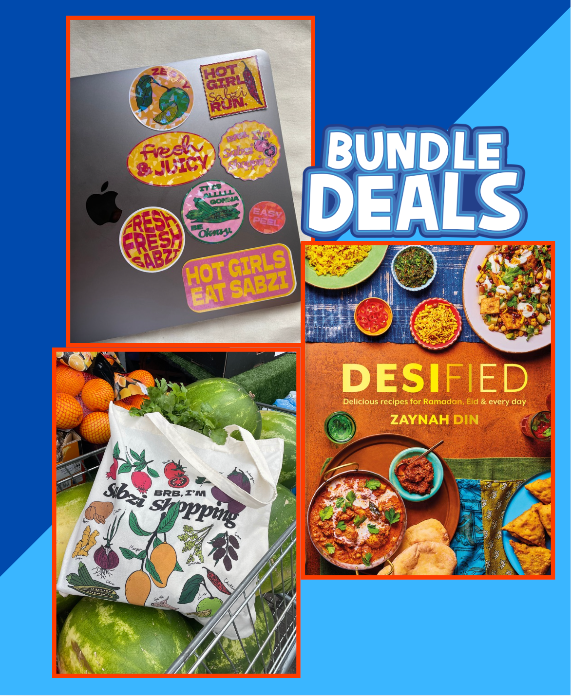 Cookbook, Tote & Stickers Bundle